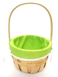 Holiday Home Easter Bushel Basket With Green Liner