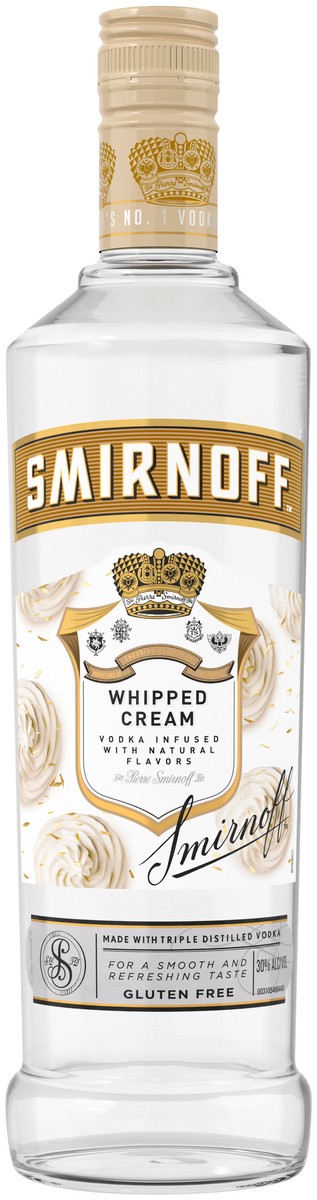 slide 1 of 4, Smirnoff Whipped Cream Vodka, 750 ml