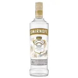 Smirnoff Whipped Cream (Vodka Infused With Natural Flavors), 750 mL