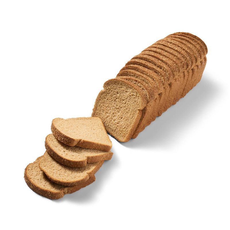 slide 3 of 3, 100% Whole Wheat Sandwich Bread - 24oz - Market Pantry™, 24 oz
