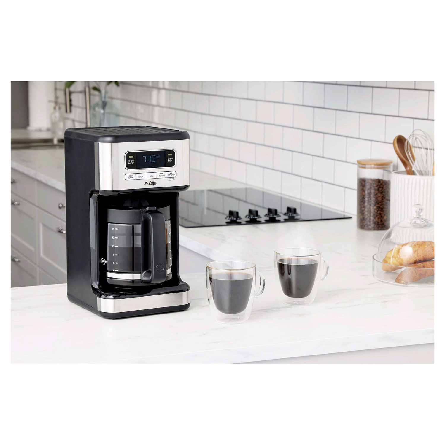 slide 3 of 4, Mr. Coffee 14 Cup Programmable XL Capacity Coffeemaker 1 ea, 1 ct