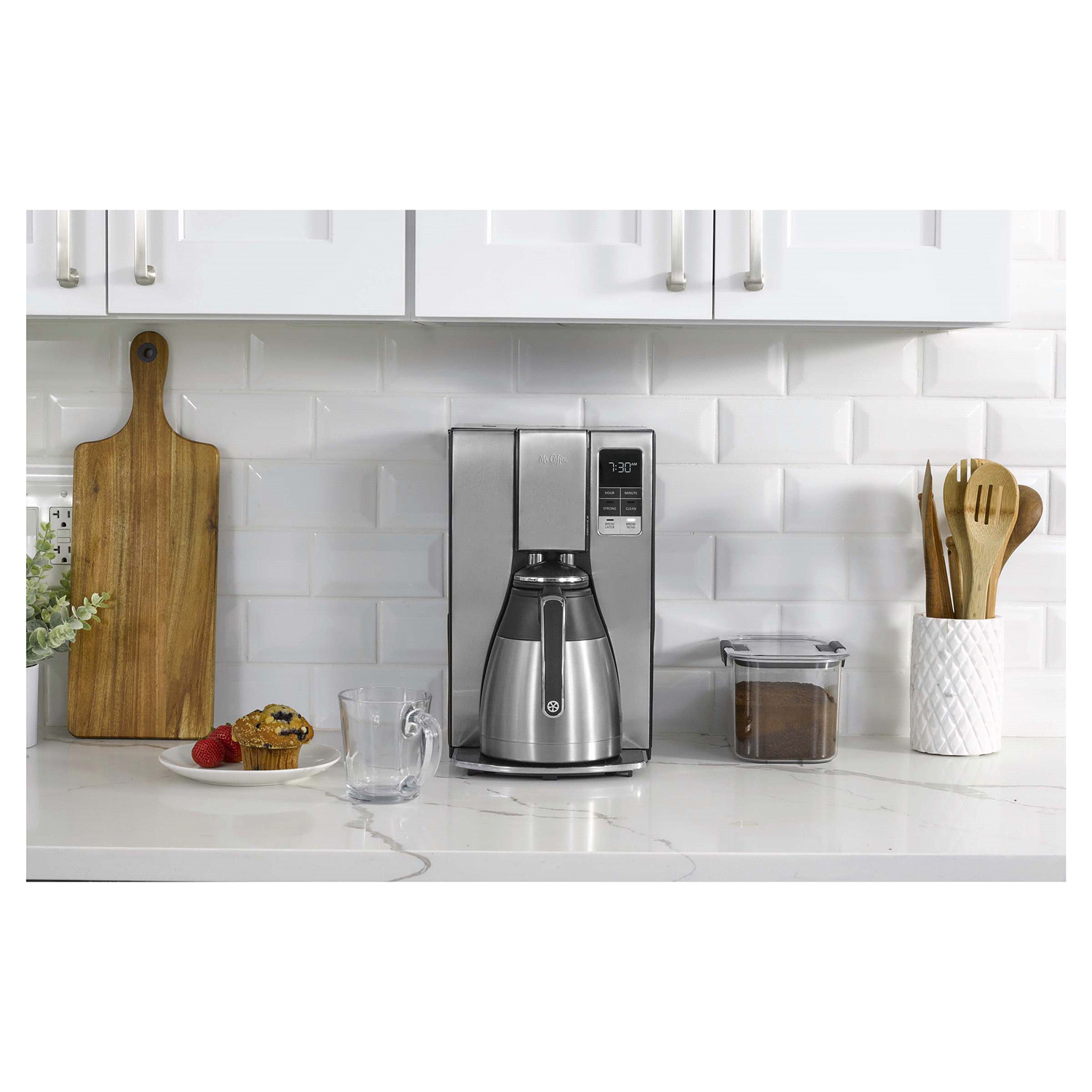 slide 4 of 4, Mr. Coffee 10 Cup Thermal Programmable Coffee Maker, 1 ct