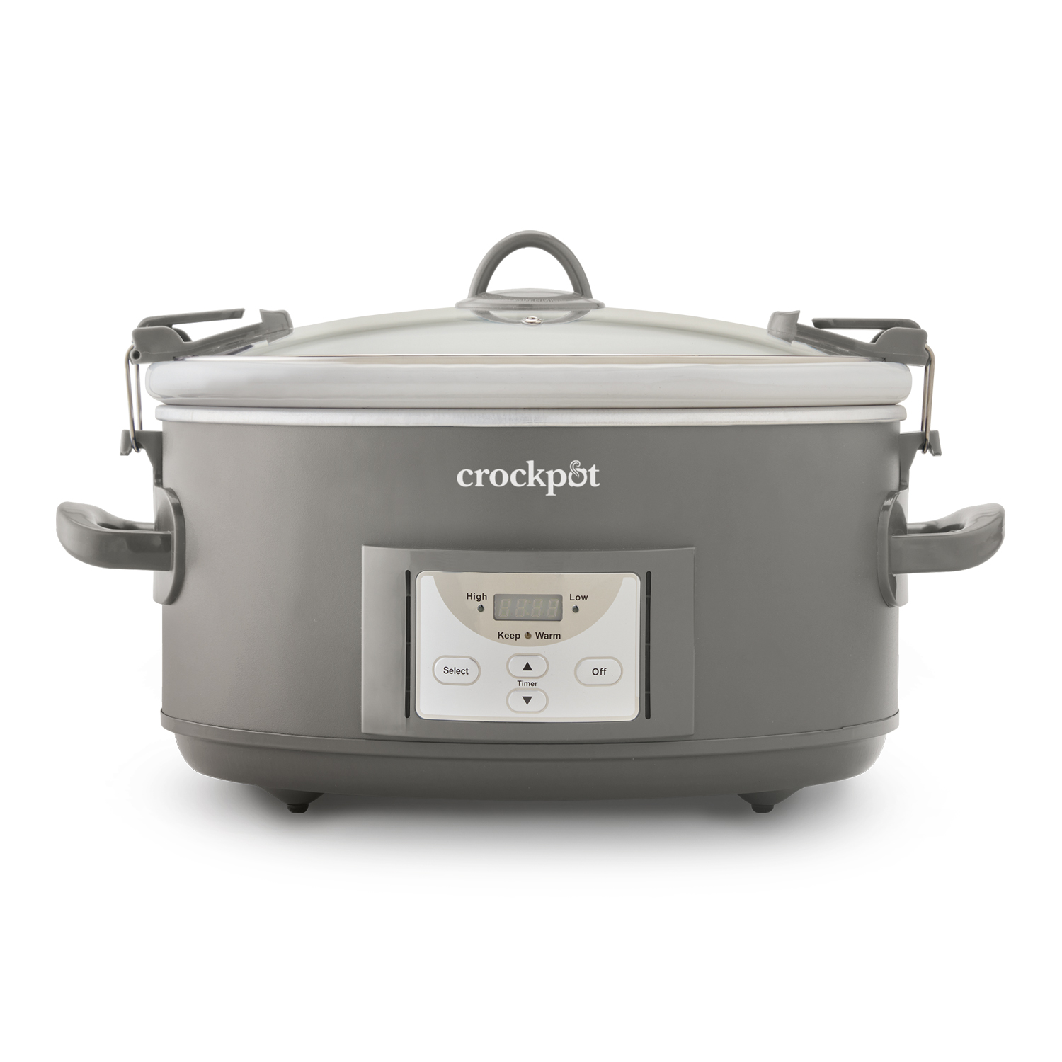 slide 1 of 6, Crock Pot Crockpot 7Qt Cook & Carry Programmable Grey, 7 qt