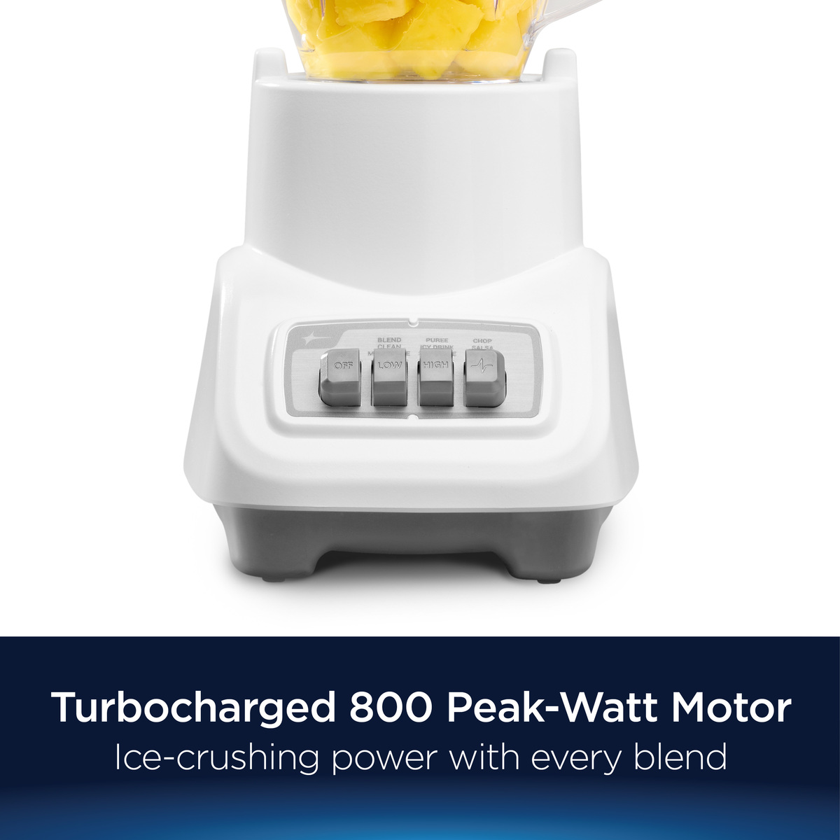 slide 2 of 2, Oster 800W Turbo Blender, White, 6 Cup, 1 ct