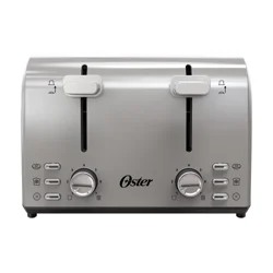 Oster 4-Slice Toaster Stainless Steel With Extra-Wide Slots Stainless Steel