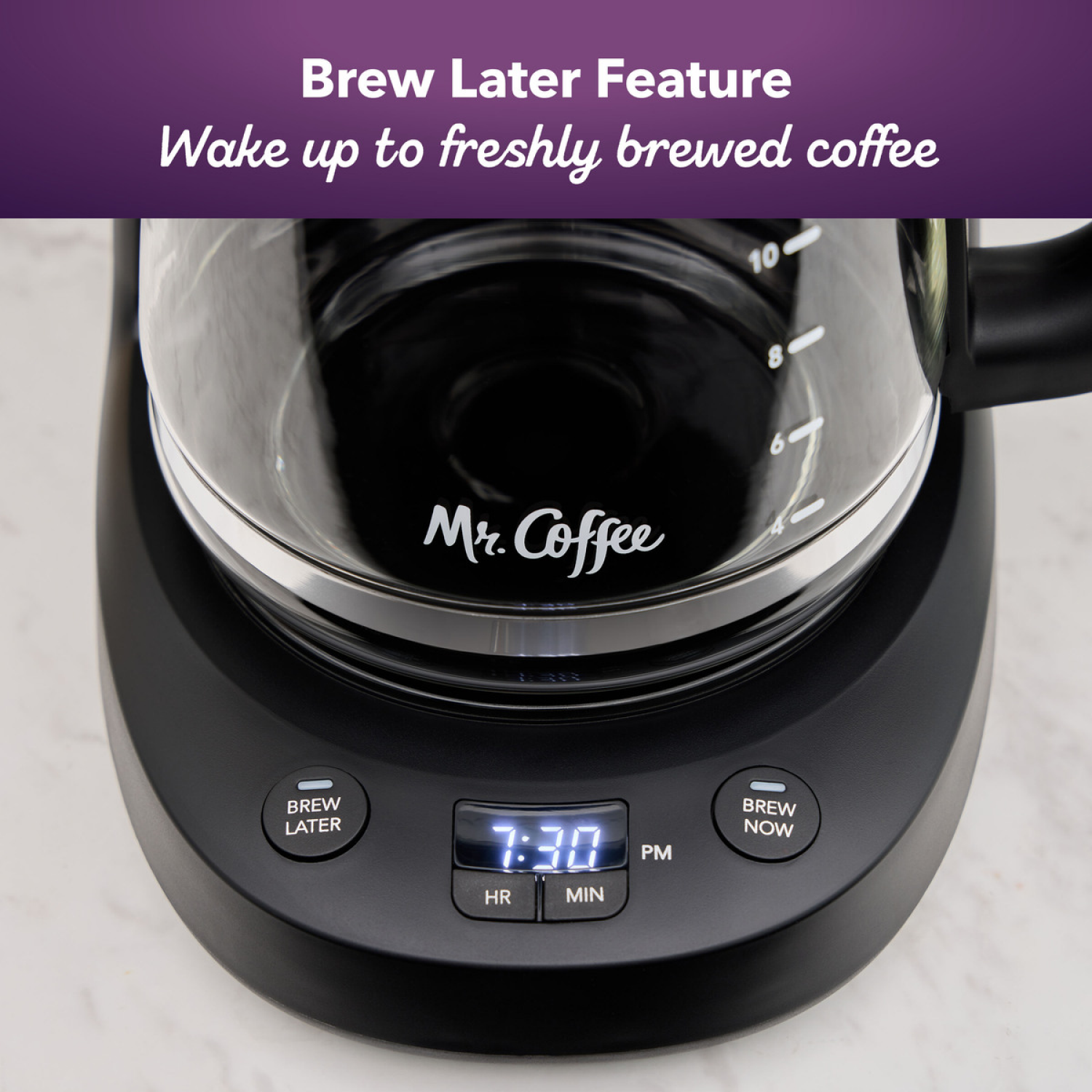 slide 5 of 8, Mr. Coffee Mr.Coffee 12c Programmable Drip Coffee Maker Stainless Steel Finish, 1 ct
