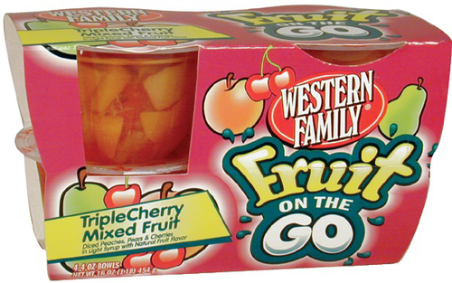 slide 1 of 1, Western Family Triple Cherry Fruit, 16 oz