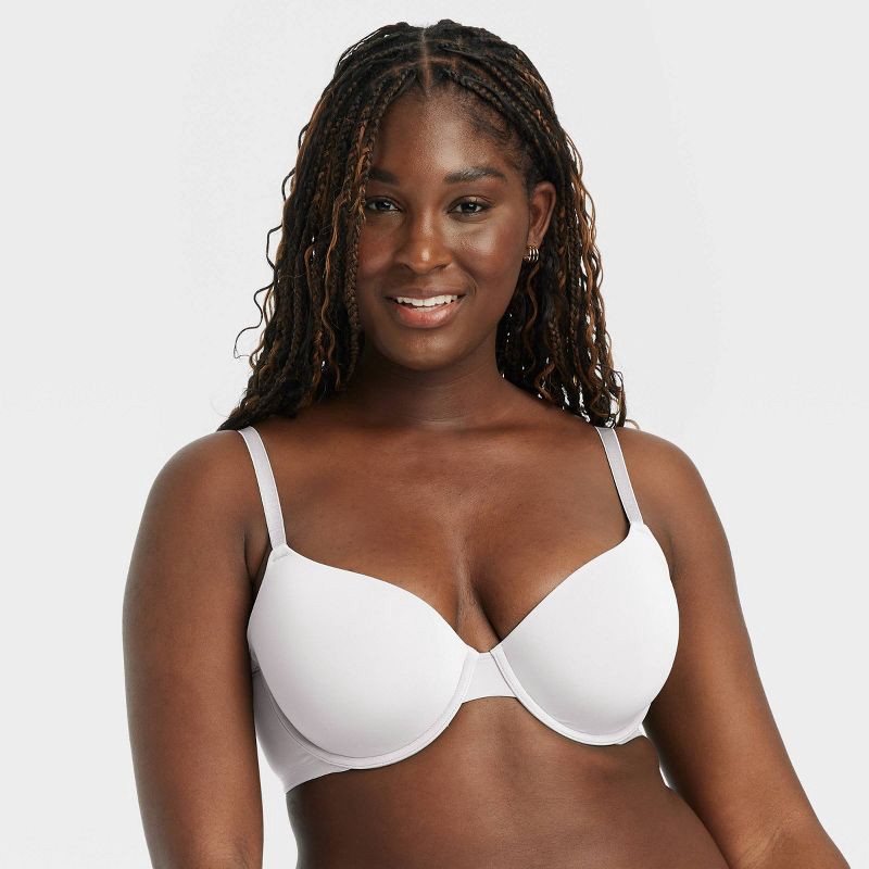 slide 4 of 5, Women's Everyday Lightly Lined Demi T-Shirt Bra - Auden™ Fresh White 32B, 1 ct