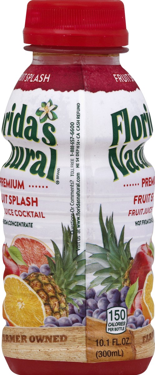 slide 3 of 6, Florida's Natural Fruit Juice Cocktail, Premium, Fruit Splash - 10.1 oz, 10.1 oz