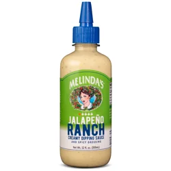 Melinda's Creamy Spicy Jalapeno Ranch Dipping Sauce and Dressing 12 fl oz