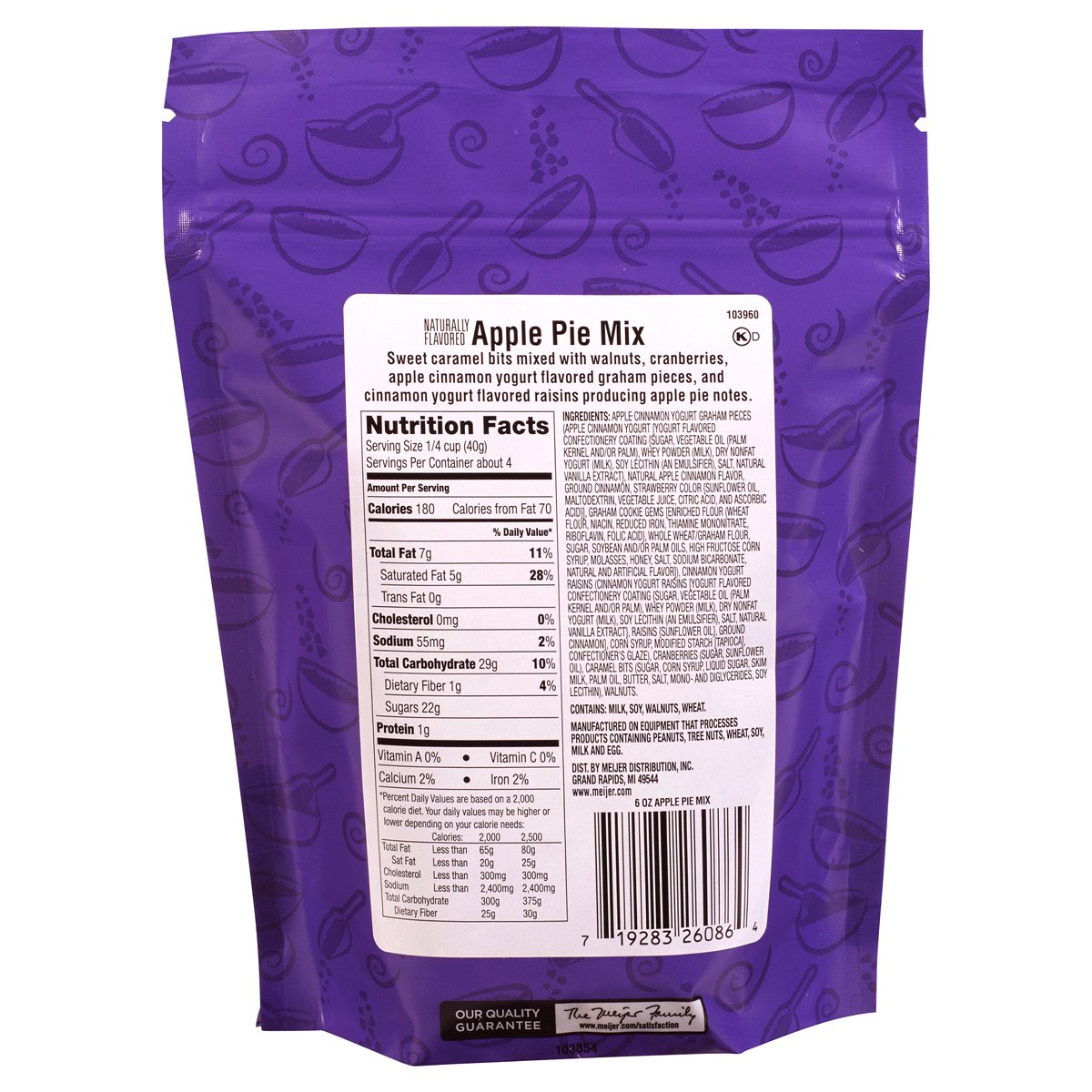 Meijer Apple Pie Snack Mix 6 oz Shipt