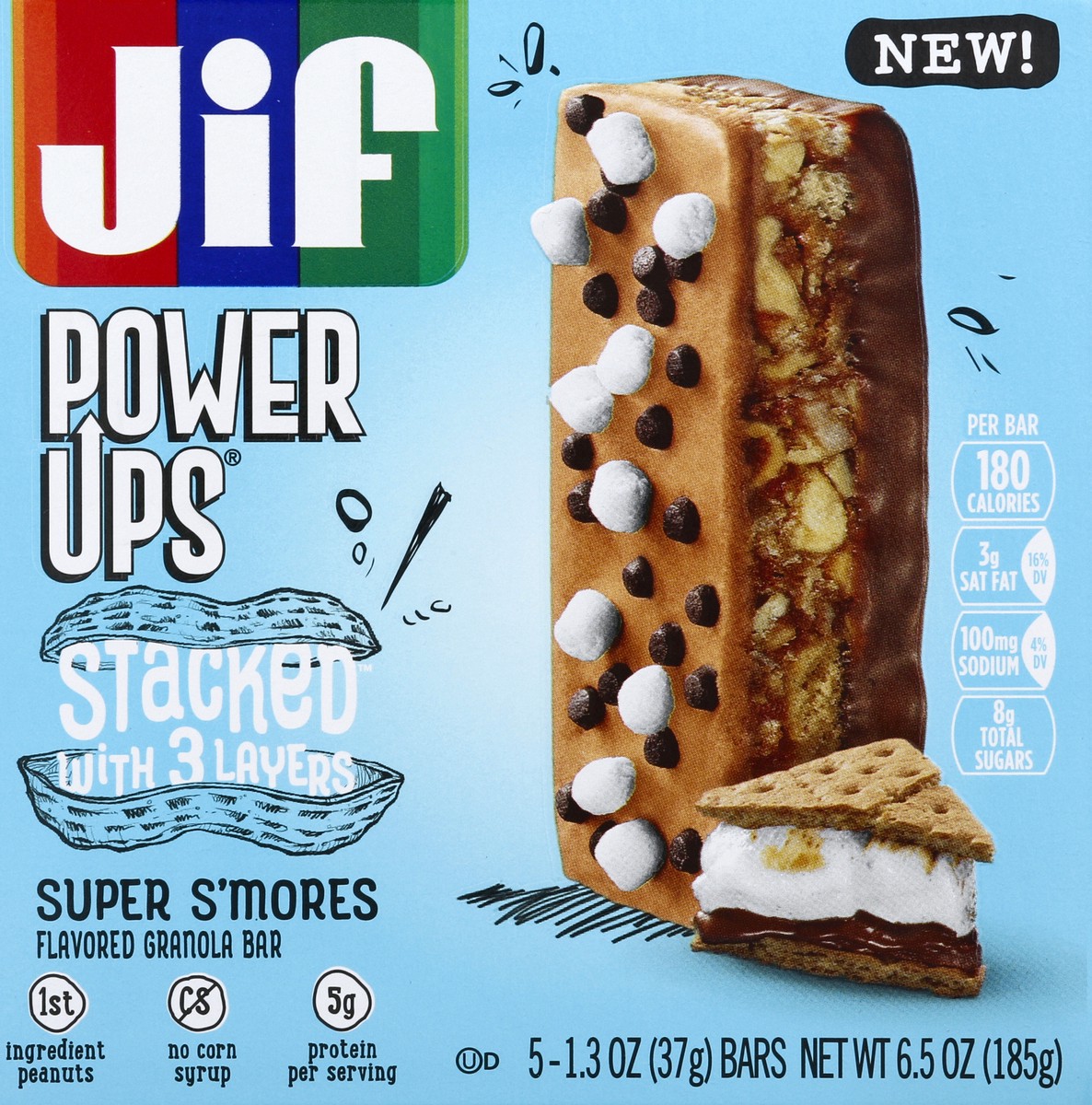 slide 5 of 6, Jif Granola Bar 5 ea, 5 ct