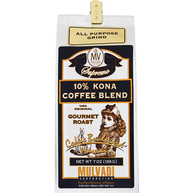 slide 1 of 1, Mulvadi Kona Blend Coffee Ground - 7 oz, 7 oz