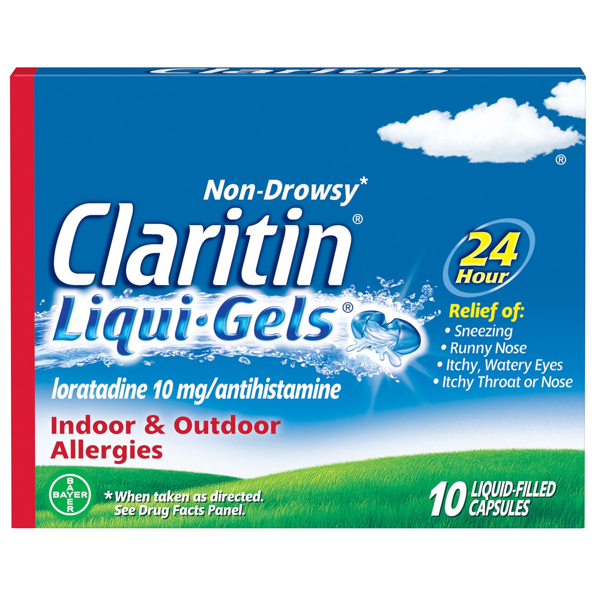 slide 1 of 1, Claritin Liqugel 10 Mg, 10 ct