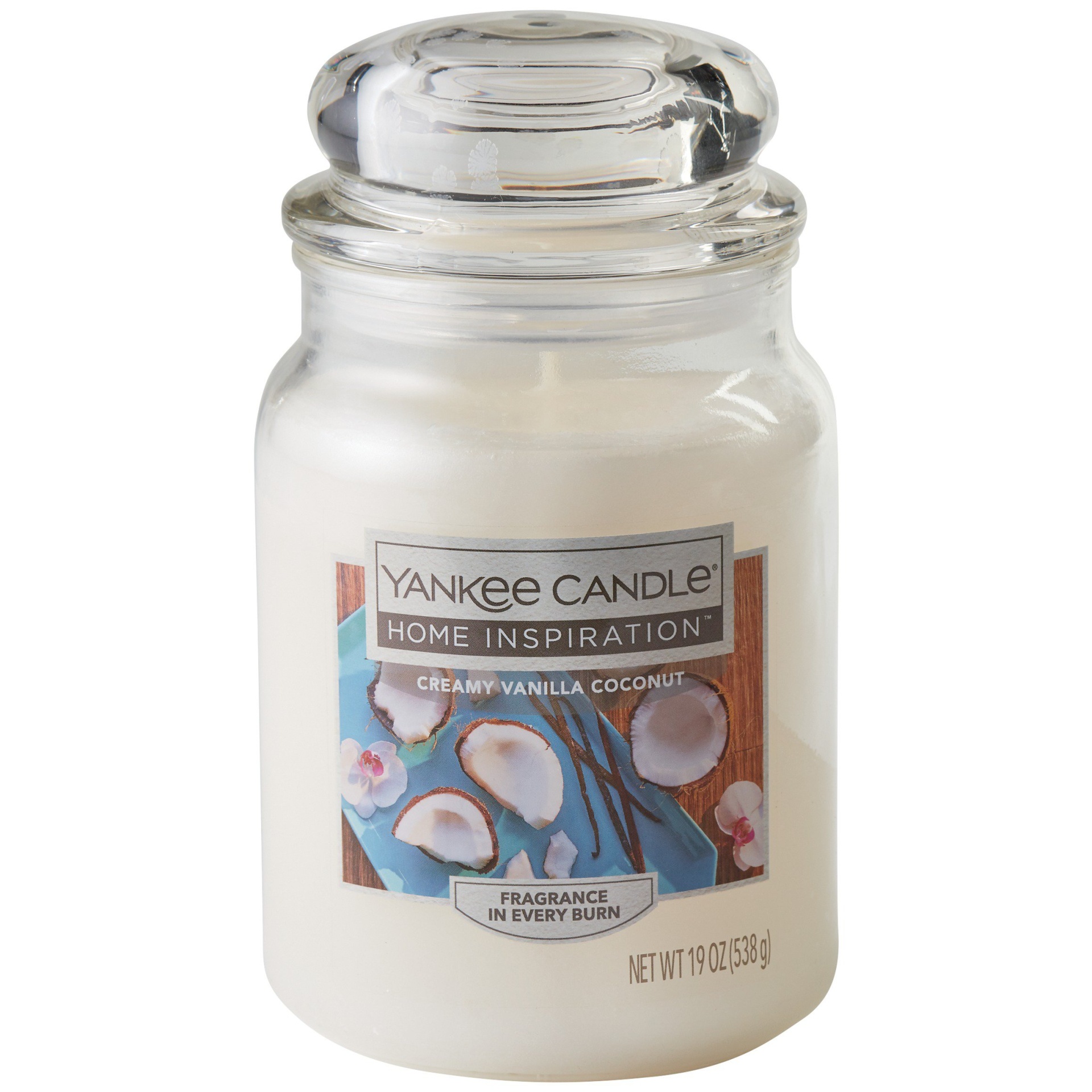 slide 1 of 1, Yankee Candle Home Inspiration Large Jar Creamy Vanilla Coconut, 19 oz
