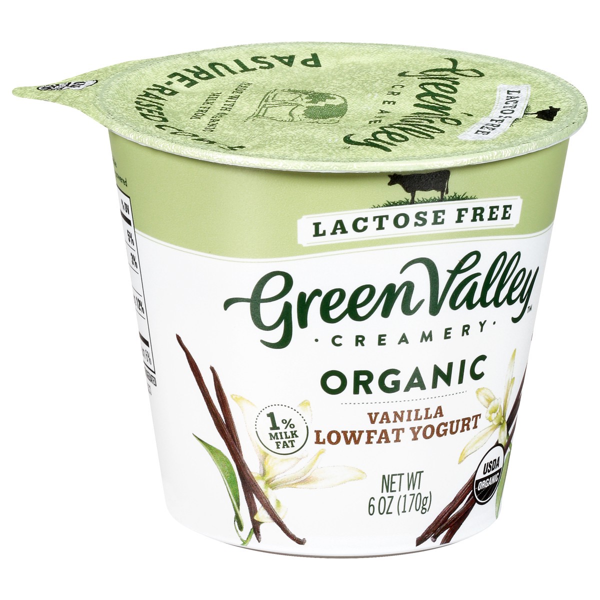 slide 2 of 10, Green Valley Organics Green Valley Vanilla Lactose Free, 6 oz