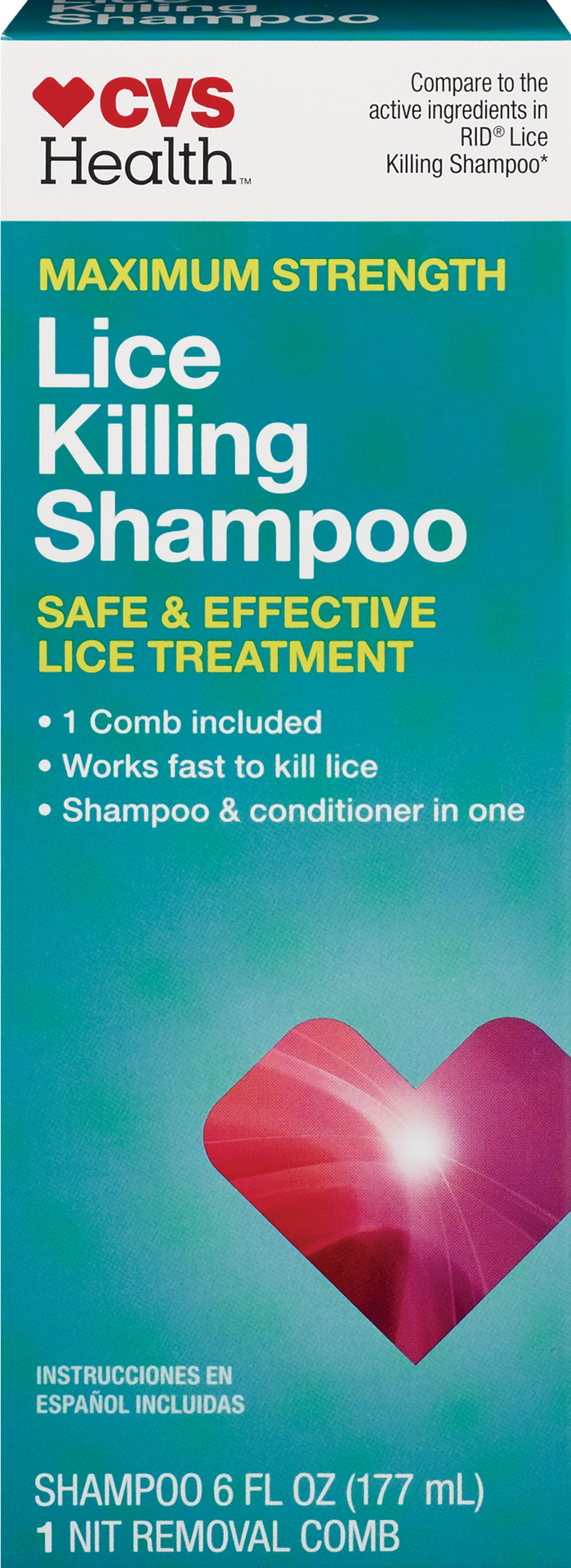 slide 1 of 1, Cvs Health Lice Killing Shampoo, Maximum Strength, 6 Oz, 6 oz