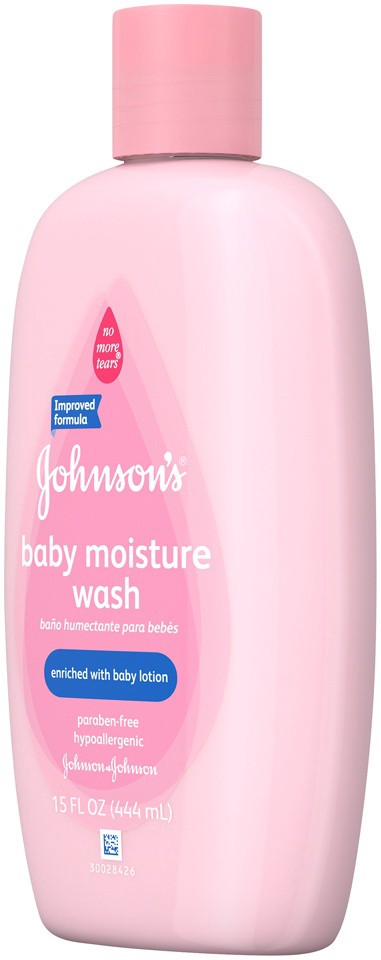 slide 2 of 6, Johnson's Moisture Care Wash With Lotion, 15 Oz., 15 fl oz