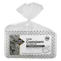 First Street Large Clear Containers