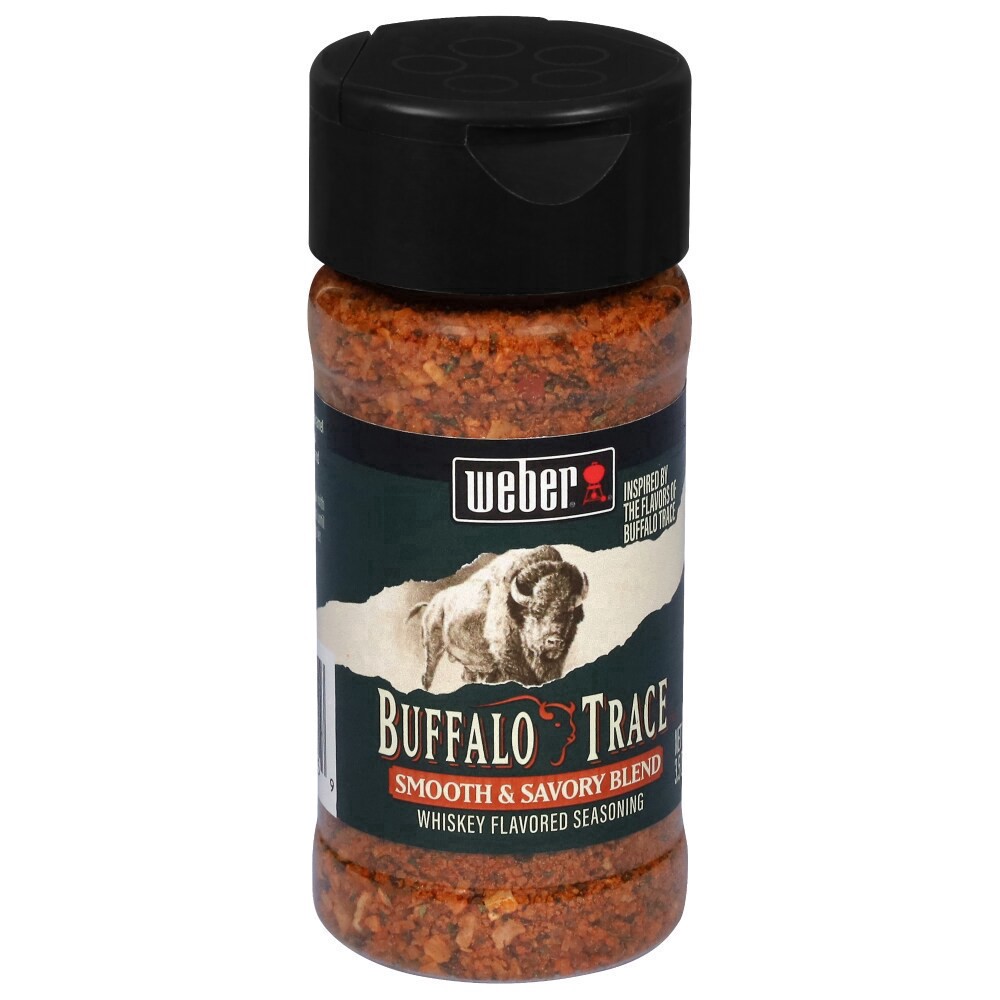 slide 5 of 6, Weber Whiskey Flavored Seasoning, Smooth & Savory Blend, Buffalo Trace, 3.5 oz