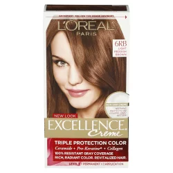 L'Oréal Excellence Triple Protection Permanent Hair Color - 6.3 fl oz - 6RB Light Reddish Brown - 1 Kit