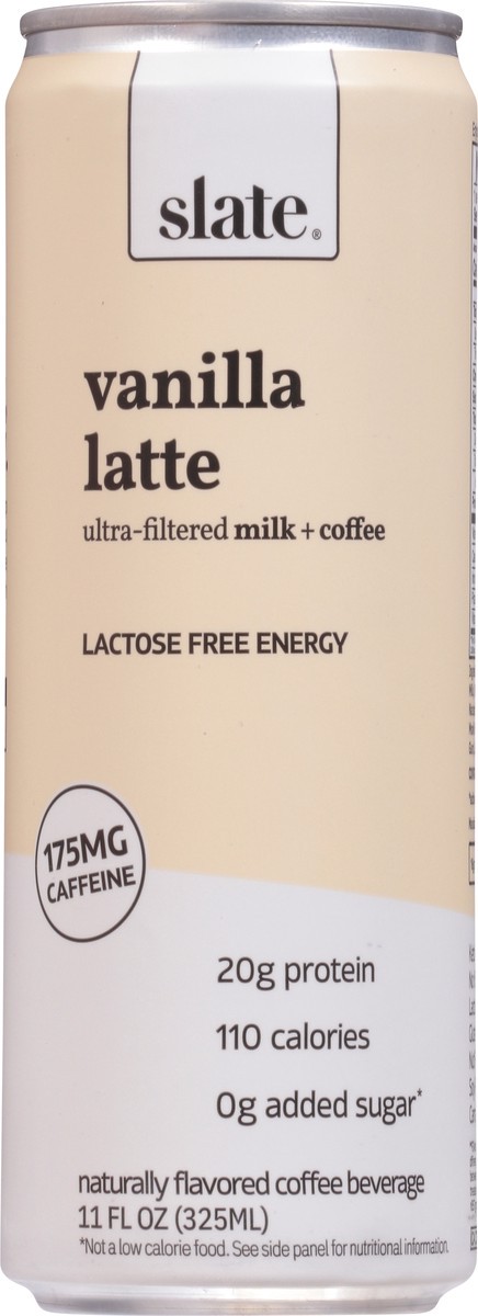 slide 8 of 13, Slate Vanilla Latte High Protein Iced Coffee 11oz, 11 fl oz