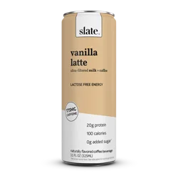 Slate Vanilla Latte High Protein Iced Coffee - 11 fl oz