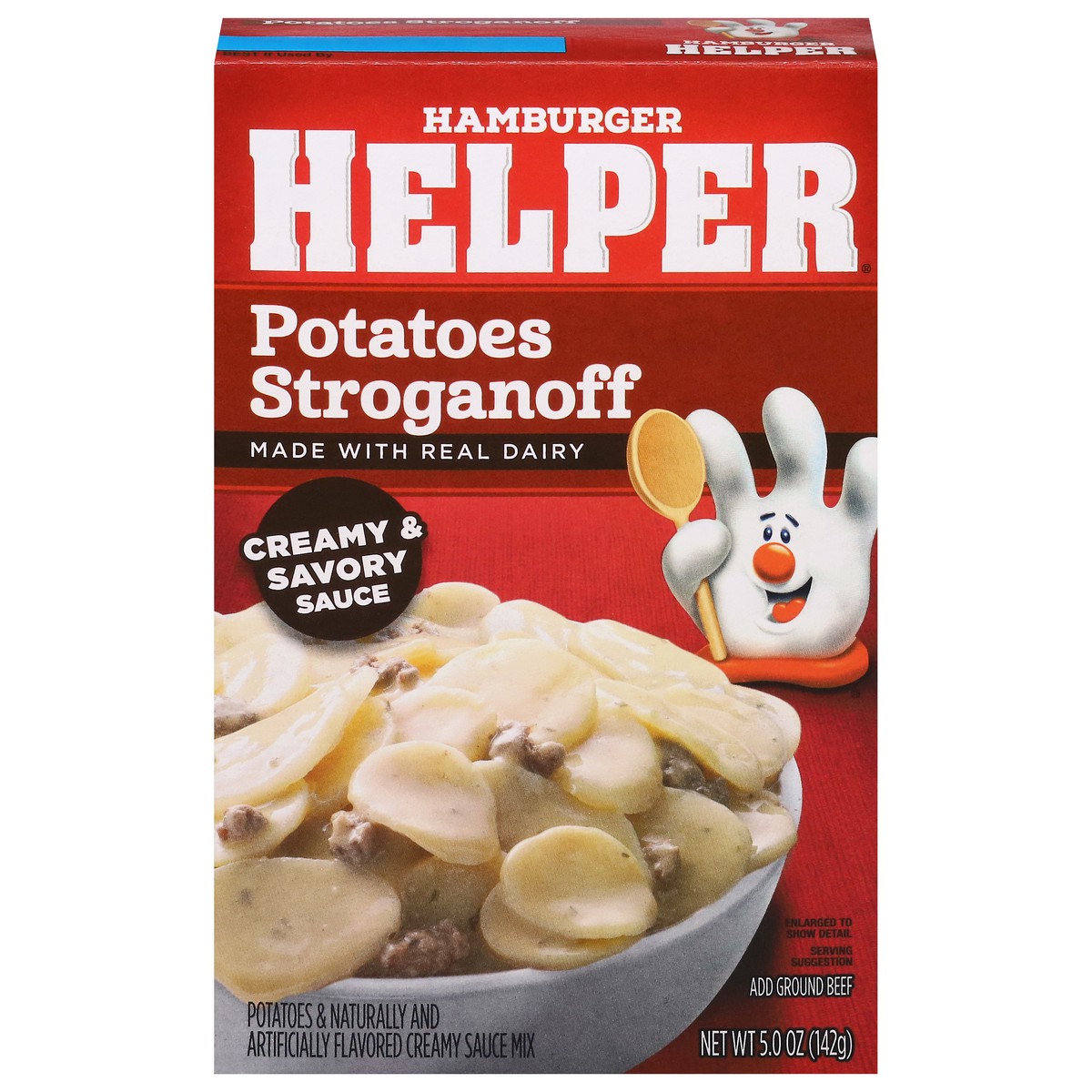 slide 1 of 13, Hamburger Helper Potatoes Stroganoff 5.0 oz, 5 oz