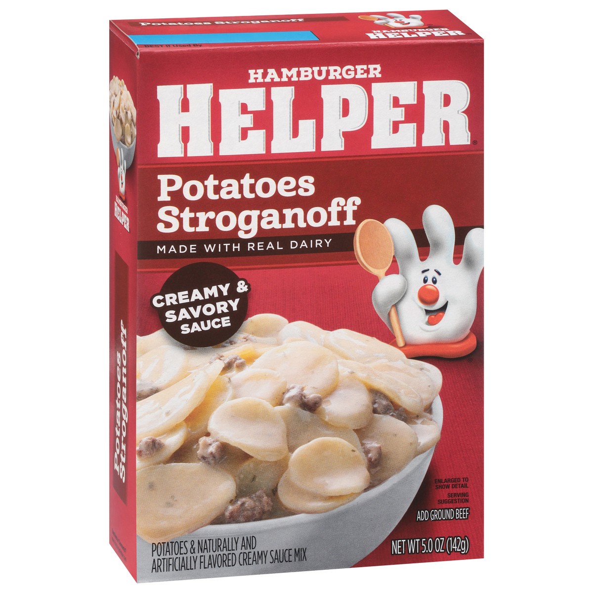 slide 9 of 13, Hamburger Helper Potatoes Stroganoff 5.0 oz, 5 oz
