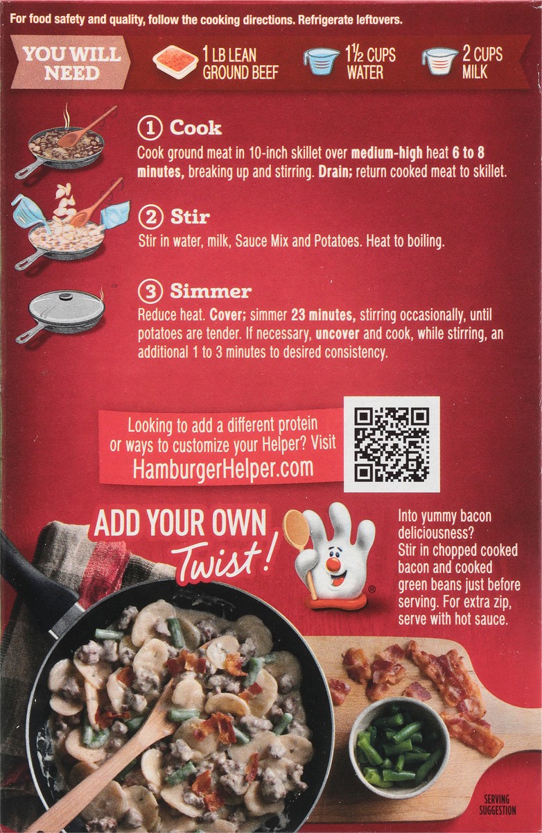 slide 7 of 13, Hamburger Helper Potatoes Stroganoff 5.0 oz, 5 oz