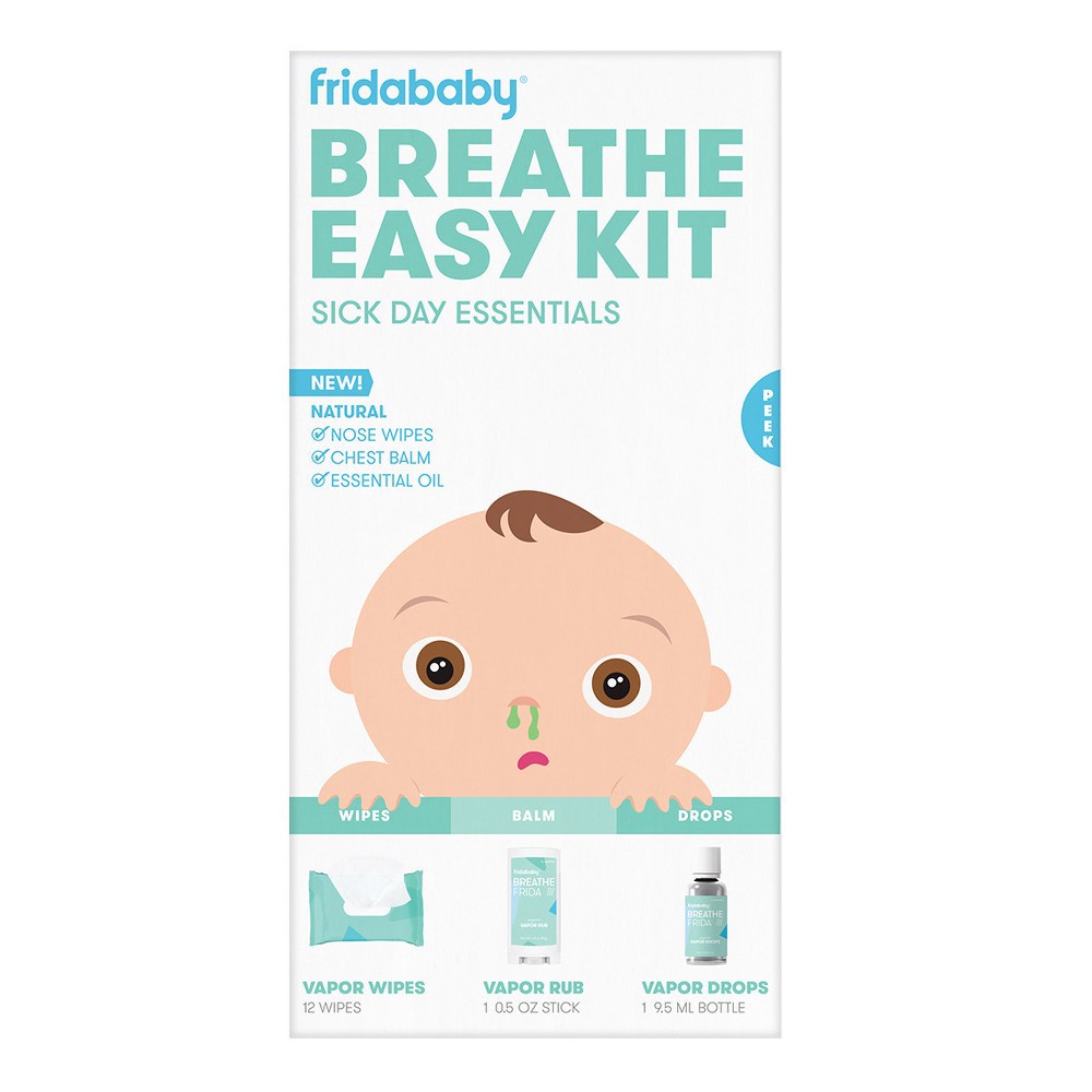 slide 2 of 6, Fridababy Baby Breathe Easy Kit Sick Day Essentials with Vapor Wipes, Vapor Rub and Vapor Drops, 1 ct