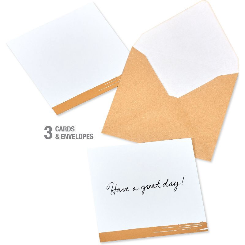 slide 2 of 6, Carlton Cards 12ct Blank Mini Note Cards Neutral Colors, 12 ct