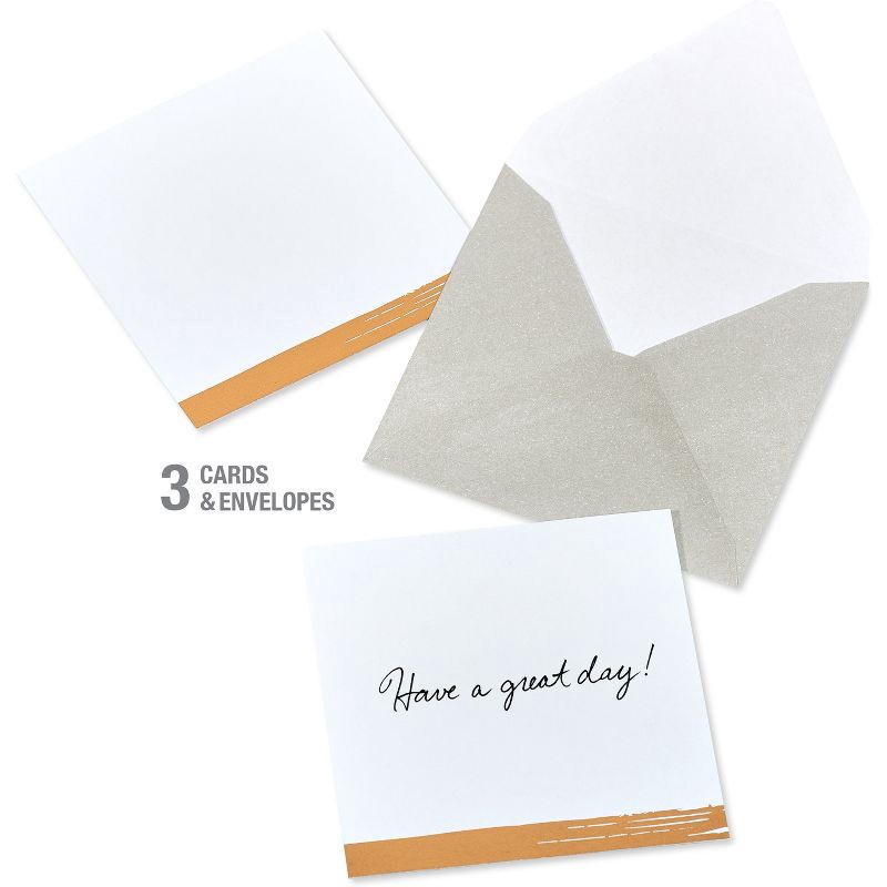 slide 3 of 6, Carlton Cards 12ct Blank Mini Note Cards Neutral Colors, 12 ct