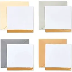 Carlton Cards 12ct Blank Mini Note Cards Neutral Colors