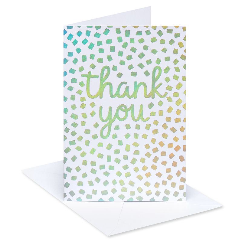 slide 2 of 6, 24ct Thank You Cards with Envelopes Confetti - Spritz, 24 ct