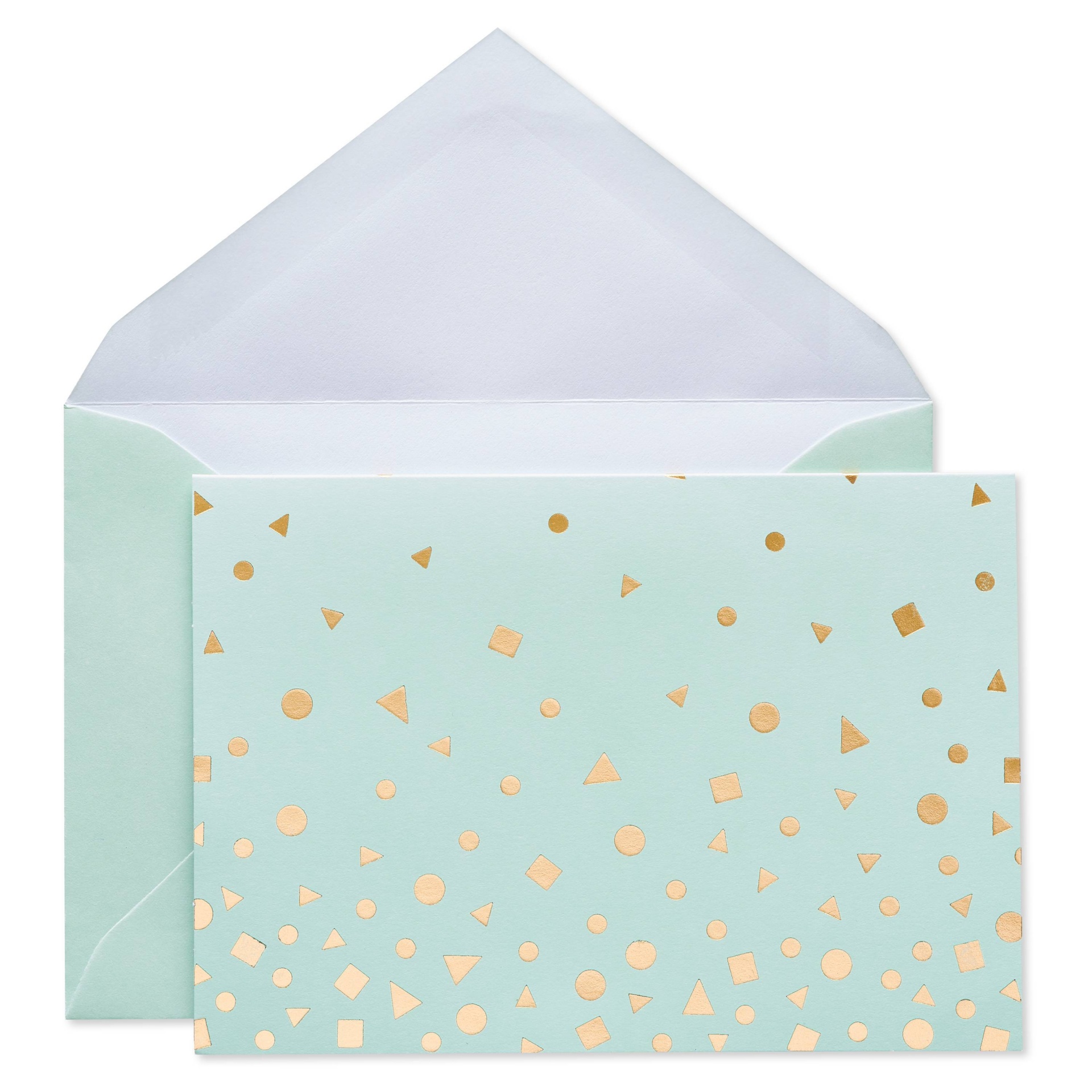 Blank Cards with Envelopes Golden Dots Spritz 24 ct Shipt