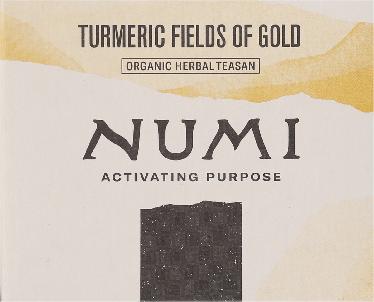 slide 8 of 13, Numi Organic Turmeric Fields of Gold Herbal Teasan - 12 ct, 12 ct