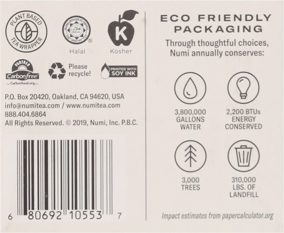 slide 9 of 13, Numi Organic Turmeric Fields of Gold Herbal Teasan 12 ea, 12 ct