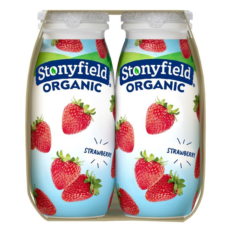 slide 4 of 10, Stonyfield Organic Kids' Strawberry Yogurt Smoothies - 12pk/3.1 fl oz Bottles, 12 ct; 3.1 fl oz