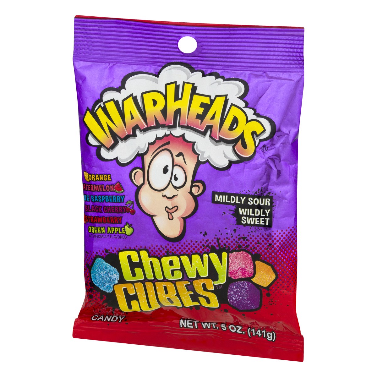 slide 5 of 10, Warheads Chewy Cubes Candy 5 oz, 5 oz