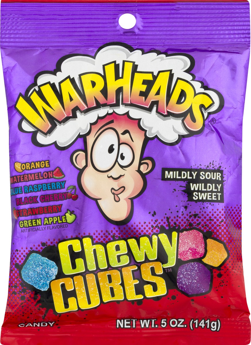 slide 1 of 10, Warheads Chewy Cubes Candy 5 oz, 5 oz