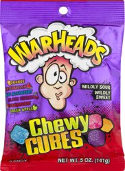Warheads Chewy Cubes Candy 5 oz