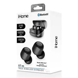 iHome XT-98 True Wireless Earbuds - Black