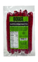 Kickass Jalapeno Cheddar Snack Sticks
