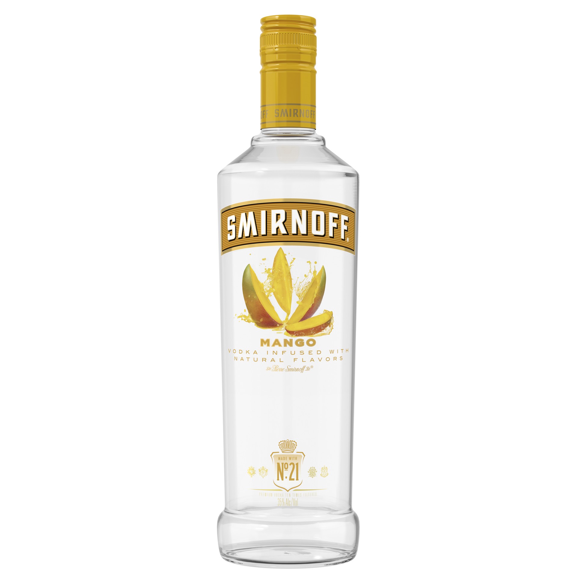 slide 1 of 4, Smirnoff Mango (Vodka Infused with Natural Flavors), 750 mL, 750 ml