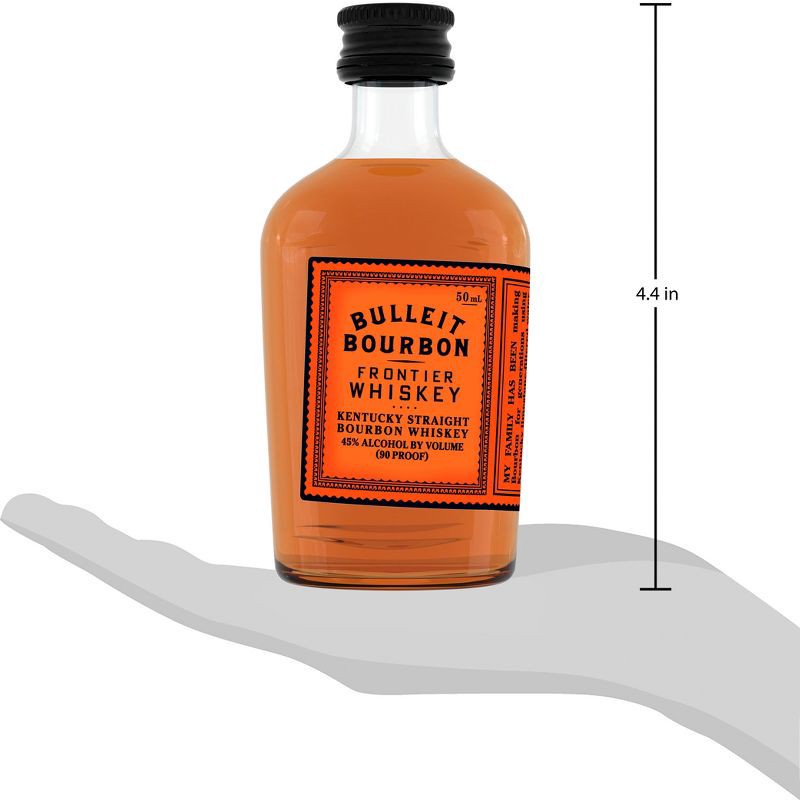 slide 8 of 9, Bulleit Bourbon Whiskey - 50ml Bottle, 50 ml