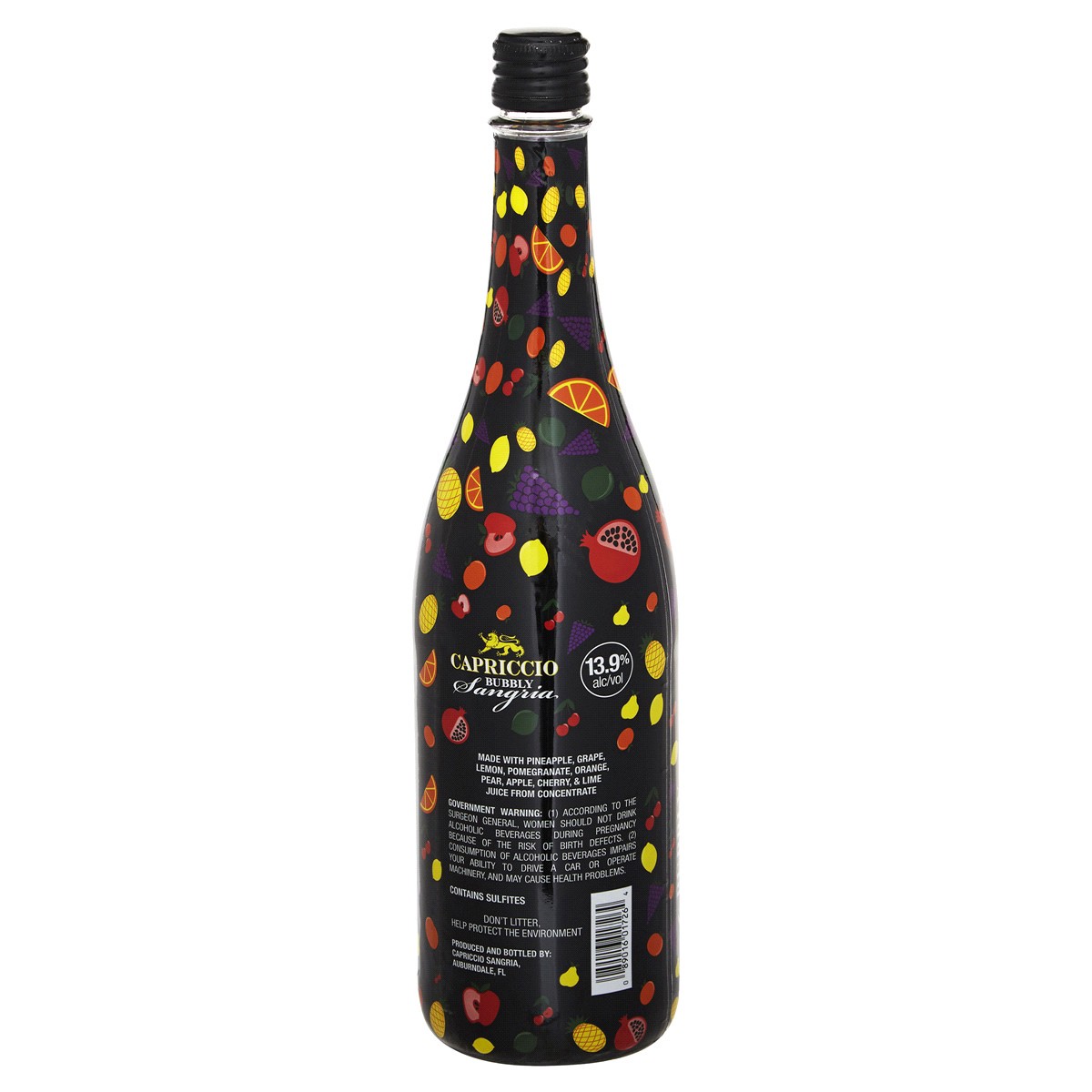 slide 2 of 2, Capriccio Bubbly Red Sangria Red Wine - 750ml Bottle, 750 ml