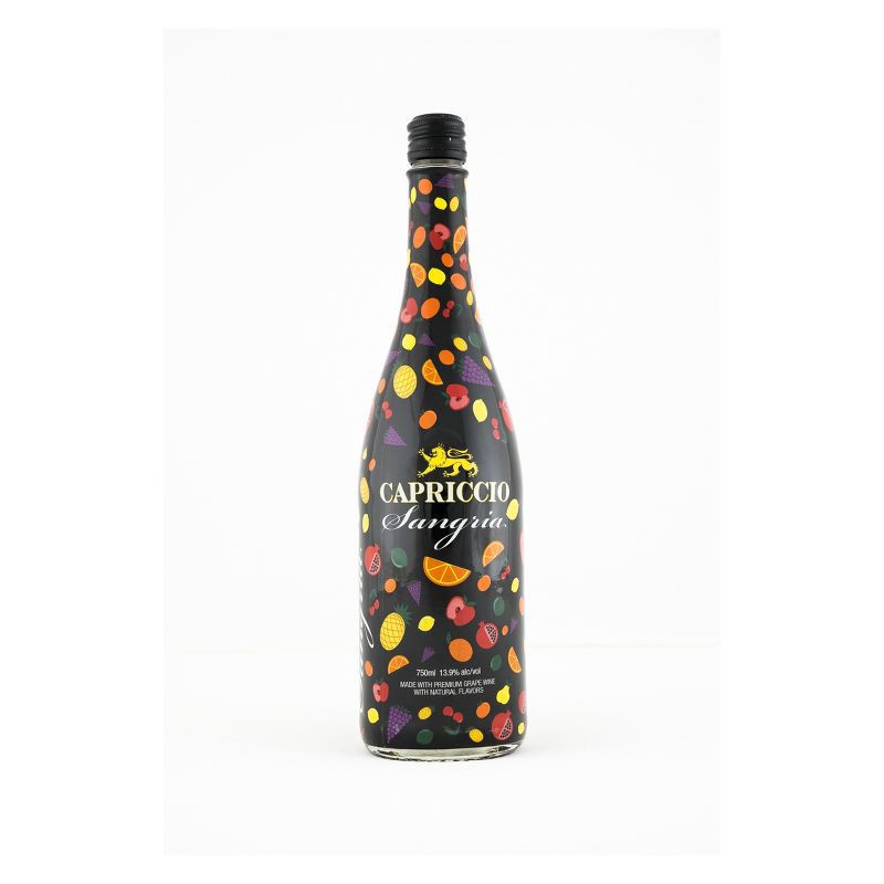 slide 1 of 2, Capriccio Bubbly Red Sangria Red Wine - 750ml Bottle, 750 ml