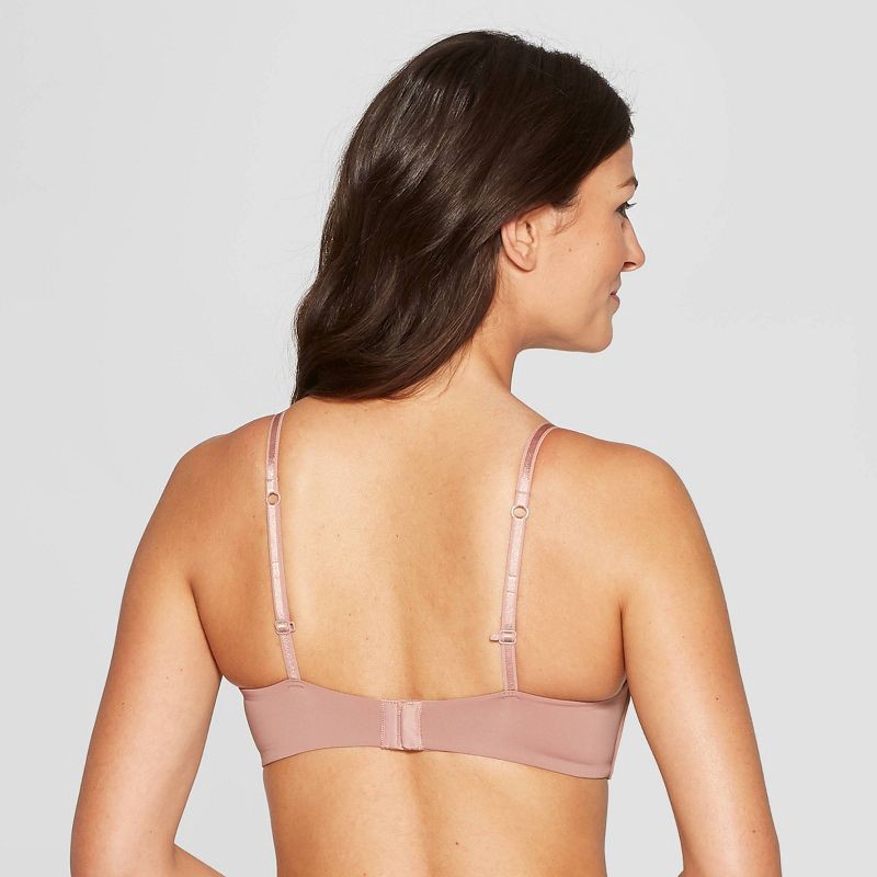 slide 2 of 4, Women's Wirefree Nursing Bra - Auden™ Mauve 36DDD: Lightly Lined, Padded, Wireless, Adjustable Strap, One-Handed Cup Release, 1 ct