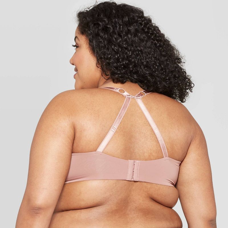 slide 4 of 4, Women's Nursing Wirefree Bra - Auden™ Mauve 40DD: Maternity Lingerie, Adjustable Strap, 1 ct